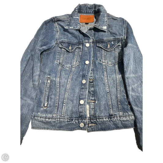 Jacket Denim By Lucky Brand In Blue Denim, Size: S