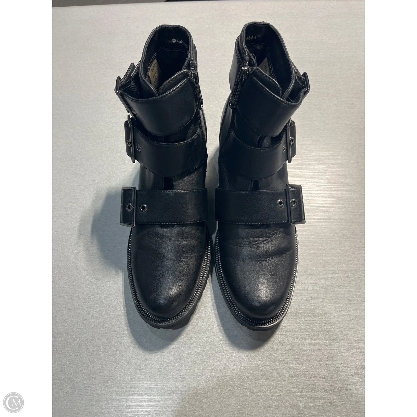 Boots Ankle Flats By Blondo In Black, Size: 9