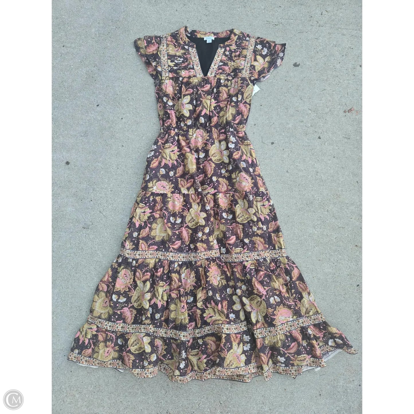 Dress Casual Maxi By Sundance In Floral Print, Size: Xs