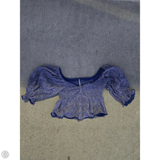 Top 3/4 Sleeve By Free People In Blue, Size: Sp