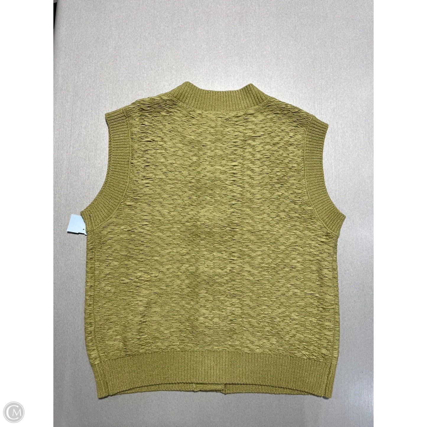 Top Sleeveless By Zara In Green, Size: S