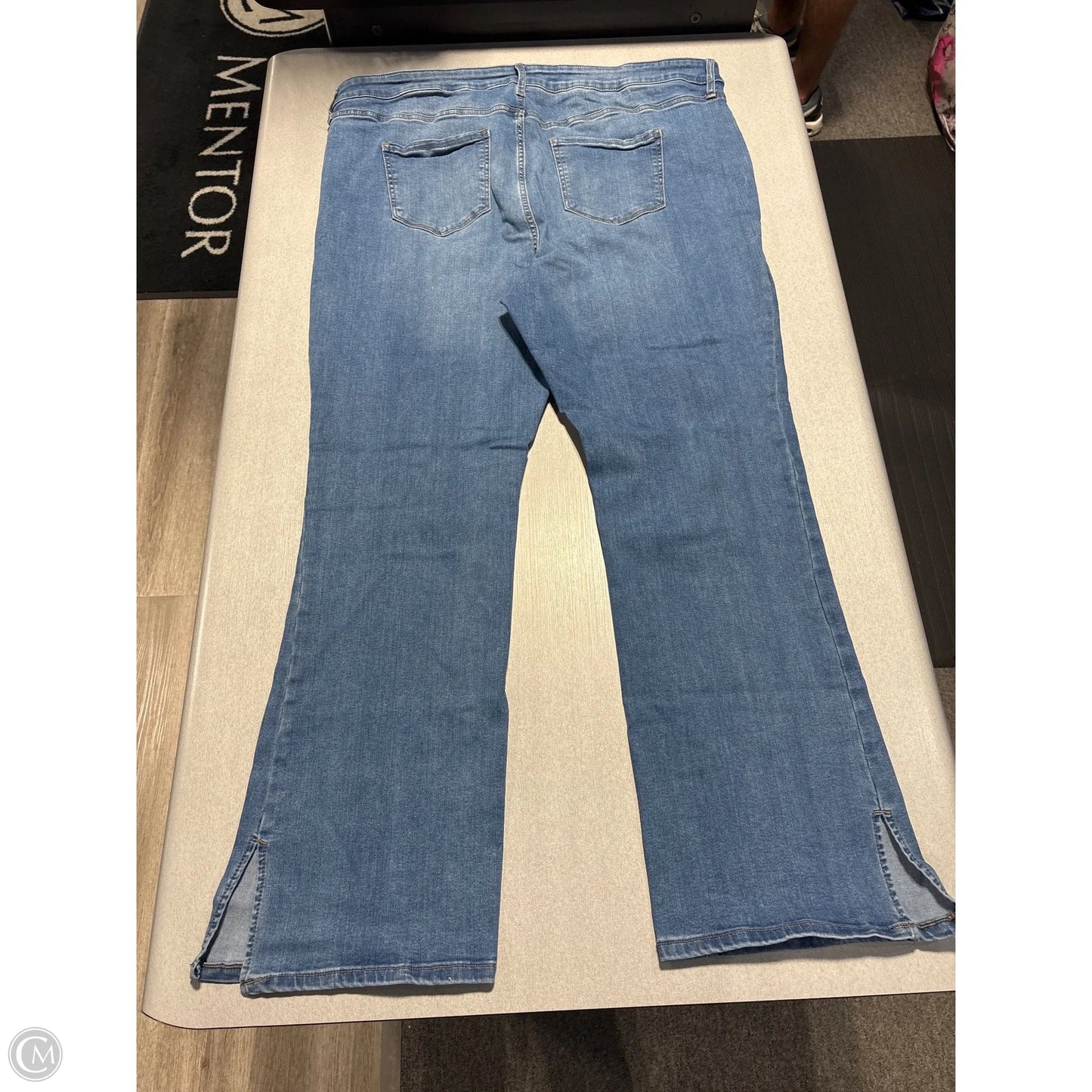 Jeans Boot Cut By Nine West In Blue Denim, Size: 22