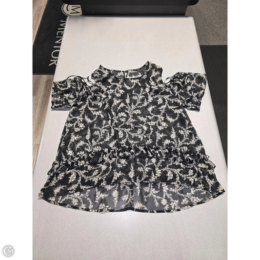 Blouse Long Sleeve By Anthropologie In Black, Size: L