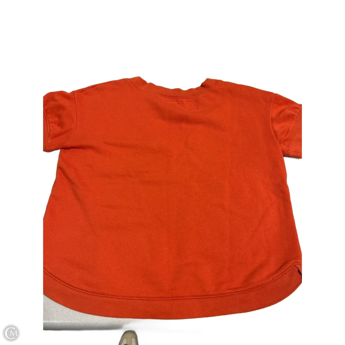 Top Short Sleeve By Madewell In Orange, Size: M
