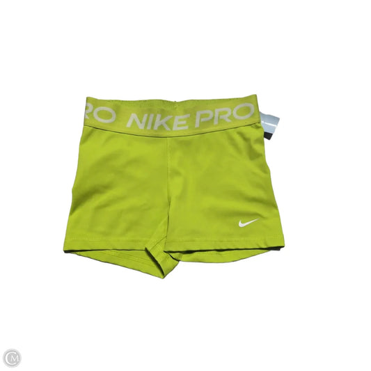 Athletic Shorts By Nike In Green, Size: S