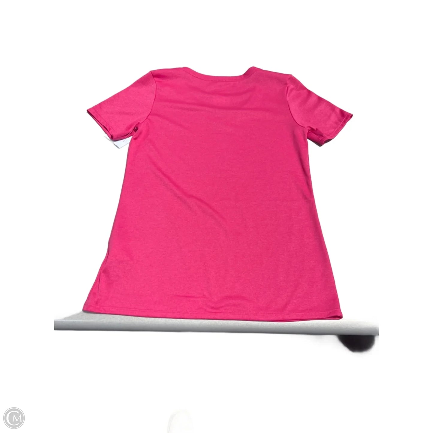 Athletic Top Short Sleeve By Nike In Pink, Size: S