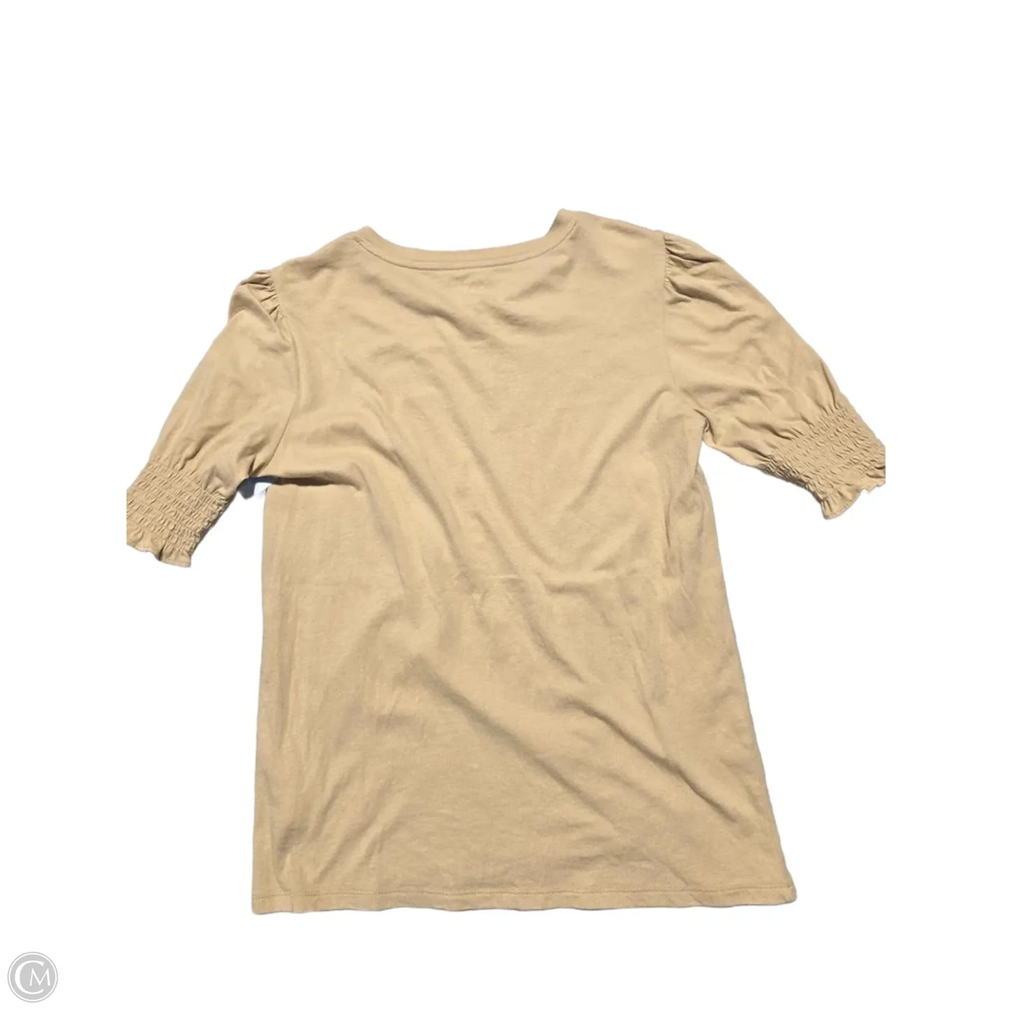 Top Short Sleeve By Gap In Tan, Size: S