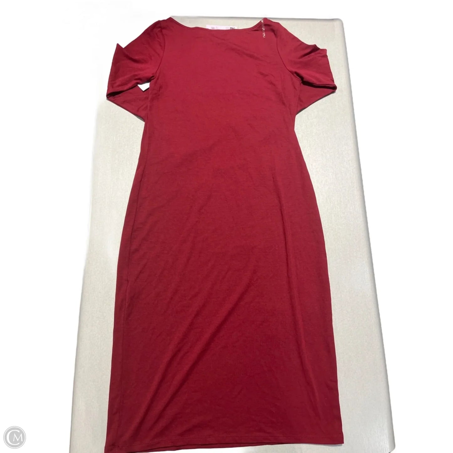 Dress Casual Midi By Wild Fable In Maroon, Size: Xxl