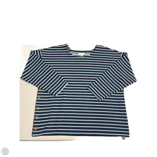 Top Long Sleeve By Haven In Striped Pattern, Size: Xxl