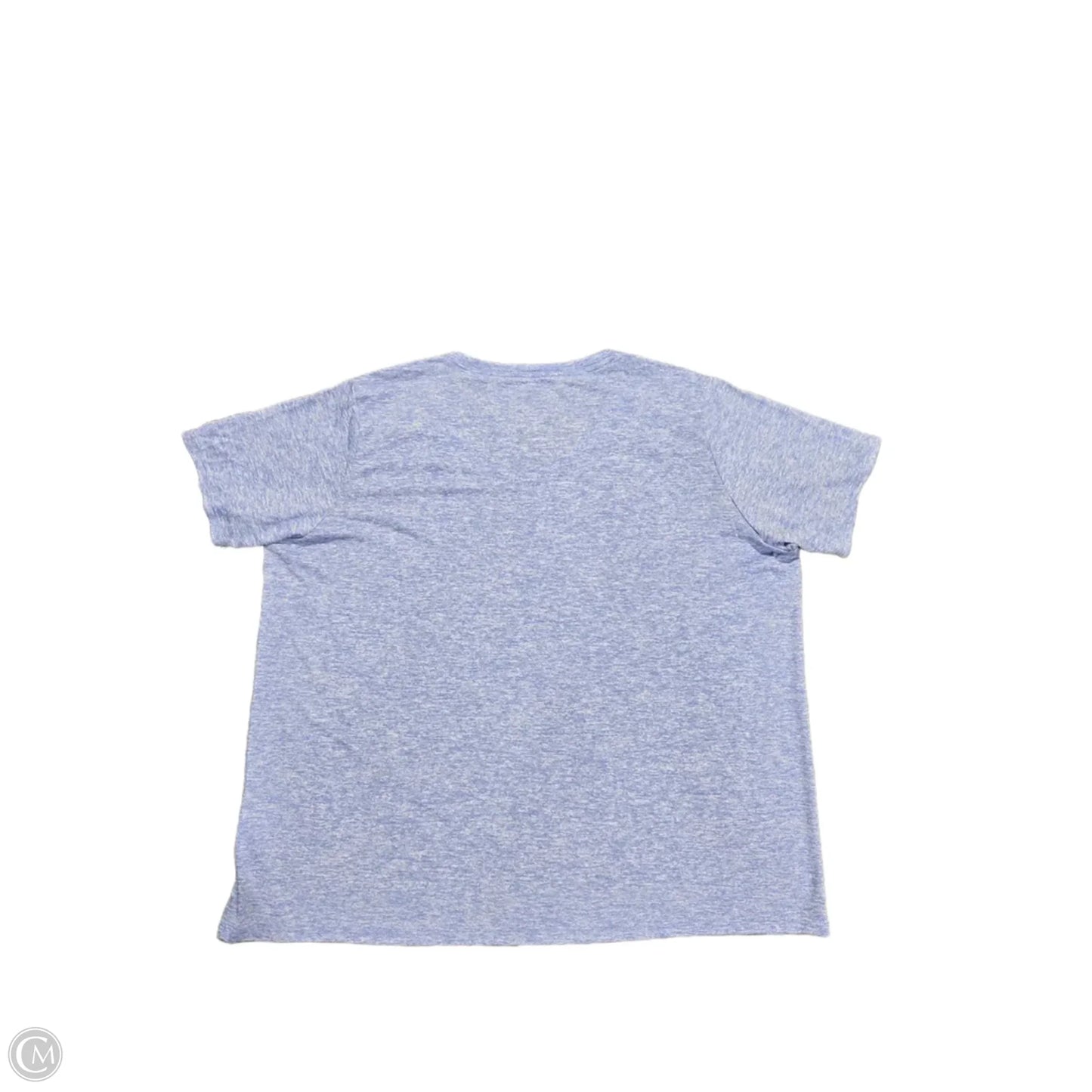 Athletic Top Short Sleeve By Nike In Blue, Size: 2x