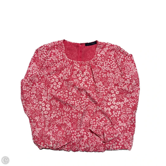 Blouse Long Sleeve By Tommy Hilfiger In Pink, Size: L