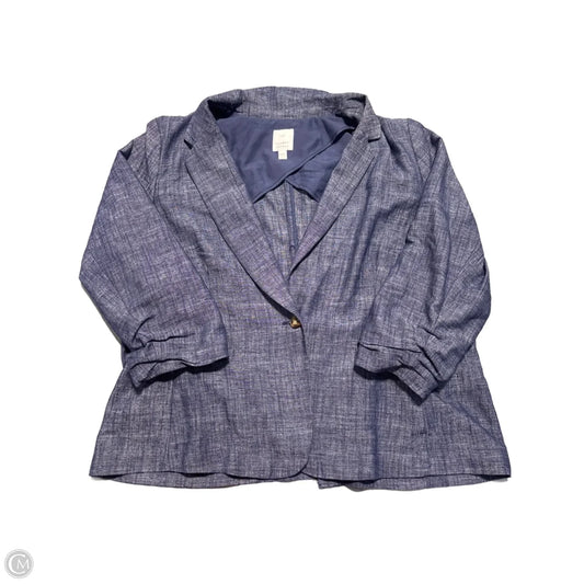 Blazer By Lc Lauren Conrad In Blue, Size: Xxl