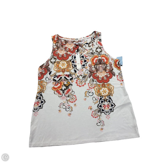 Tank Top By Chicos In Orange, Size: L