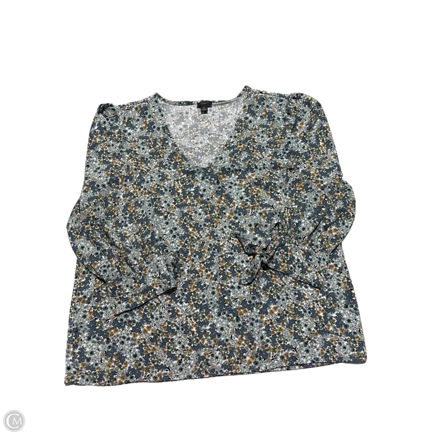 Blouse Long Sleeve By Ann Taylor In Floral Print, Size: Xl