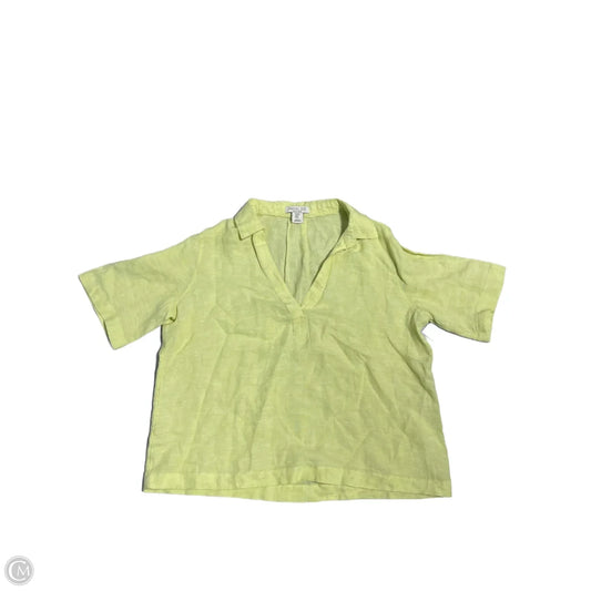 Top Short Sleeve By Rachel Zoe In Yellow, Size: M