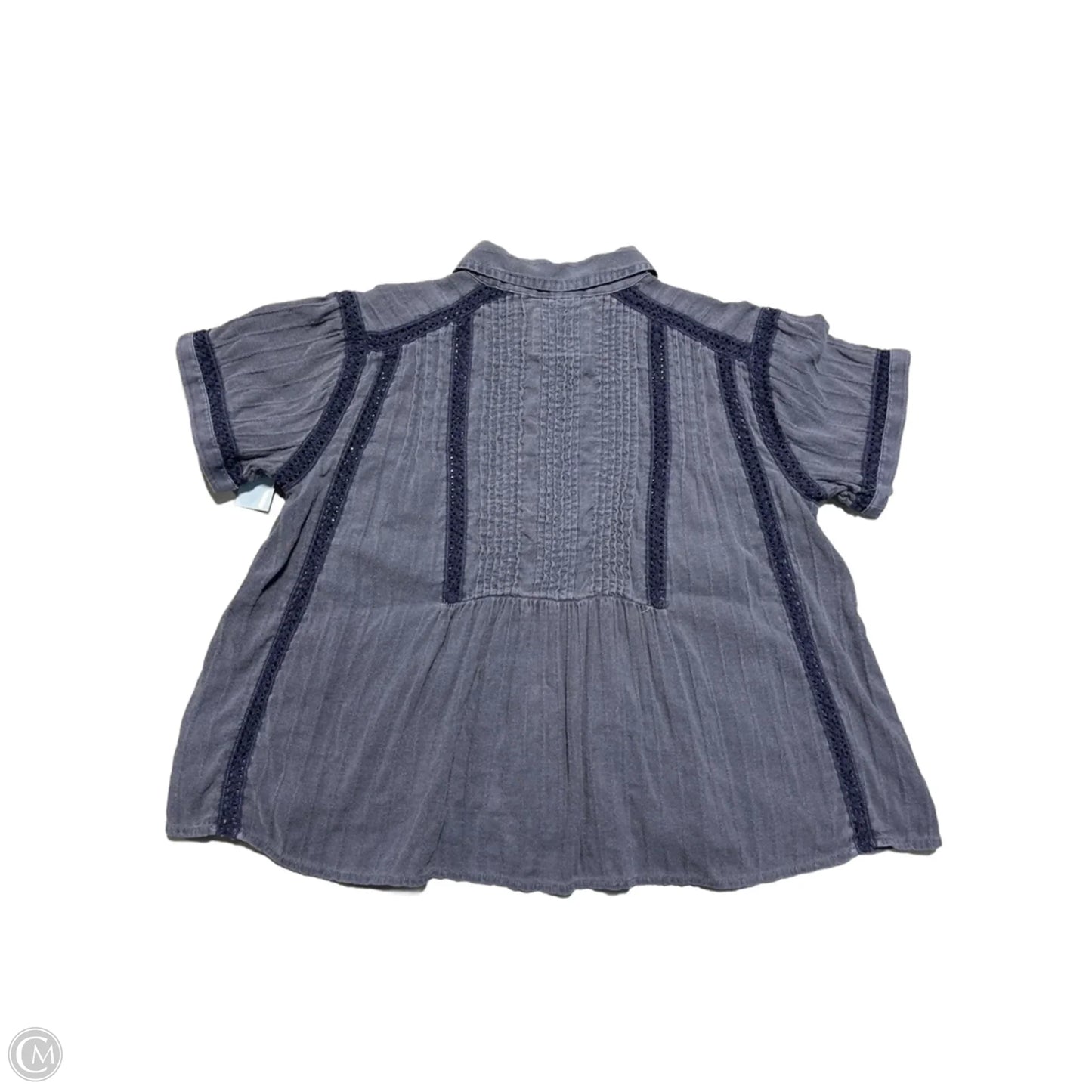 Top Short Sleeve By Lucky Brand In Blue, Size: Xs