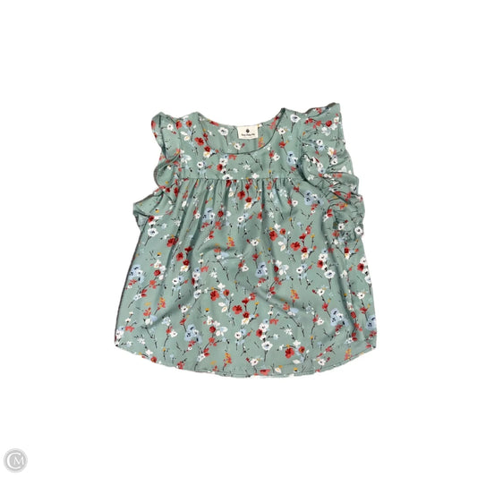 Top Short Sleeve By Betseys Boutique Shop In Floral Print, Size: S
