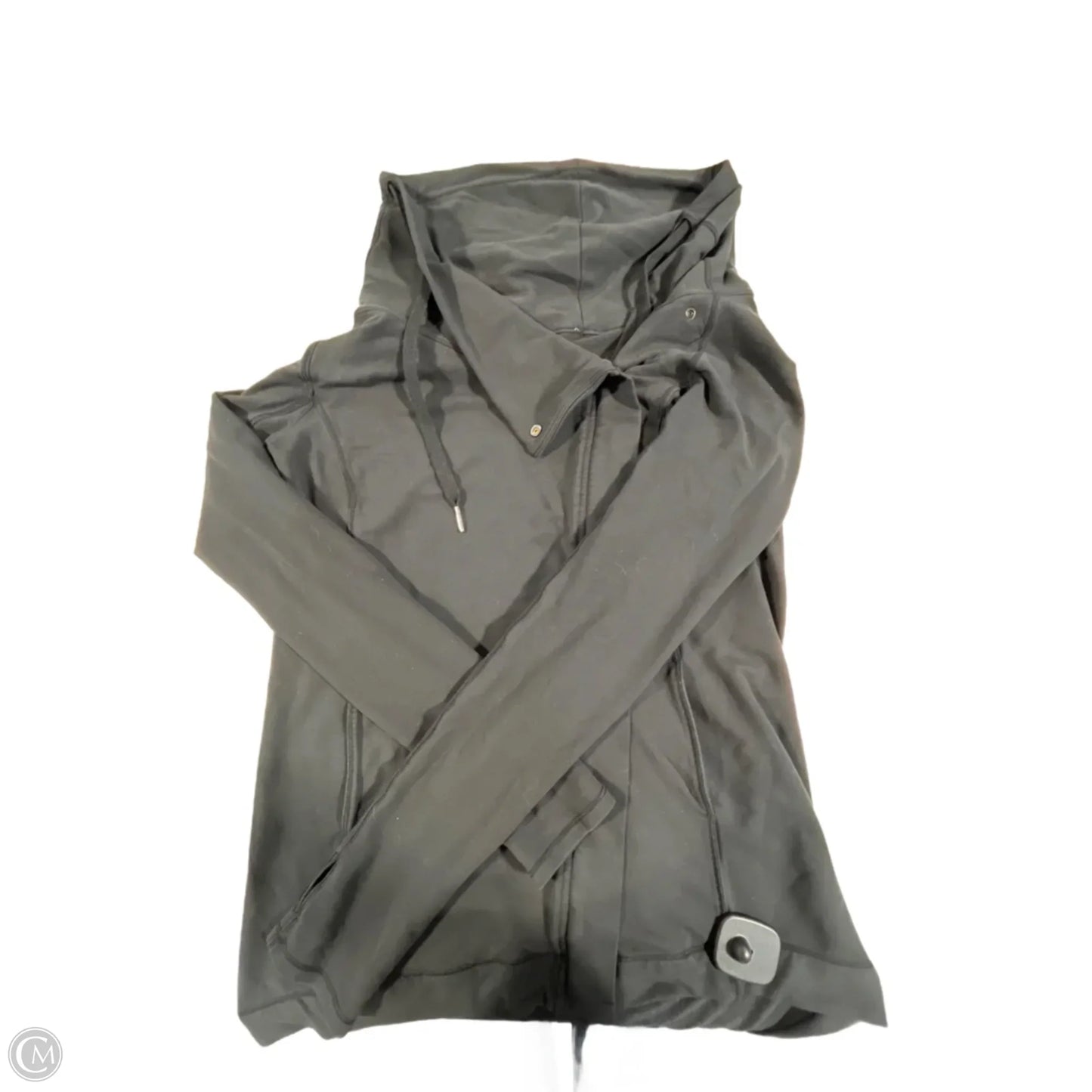 Athletic Jacket By Lululemon In Black, Size: 4