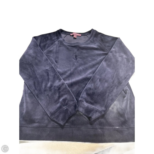 Top Short Sleeve By Gloria Vanderbilt In Navy, Size: S