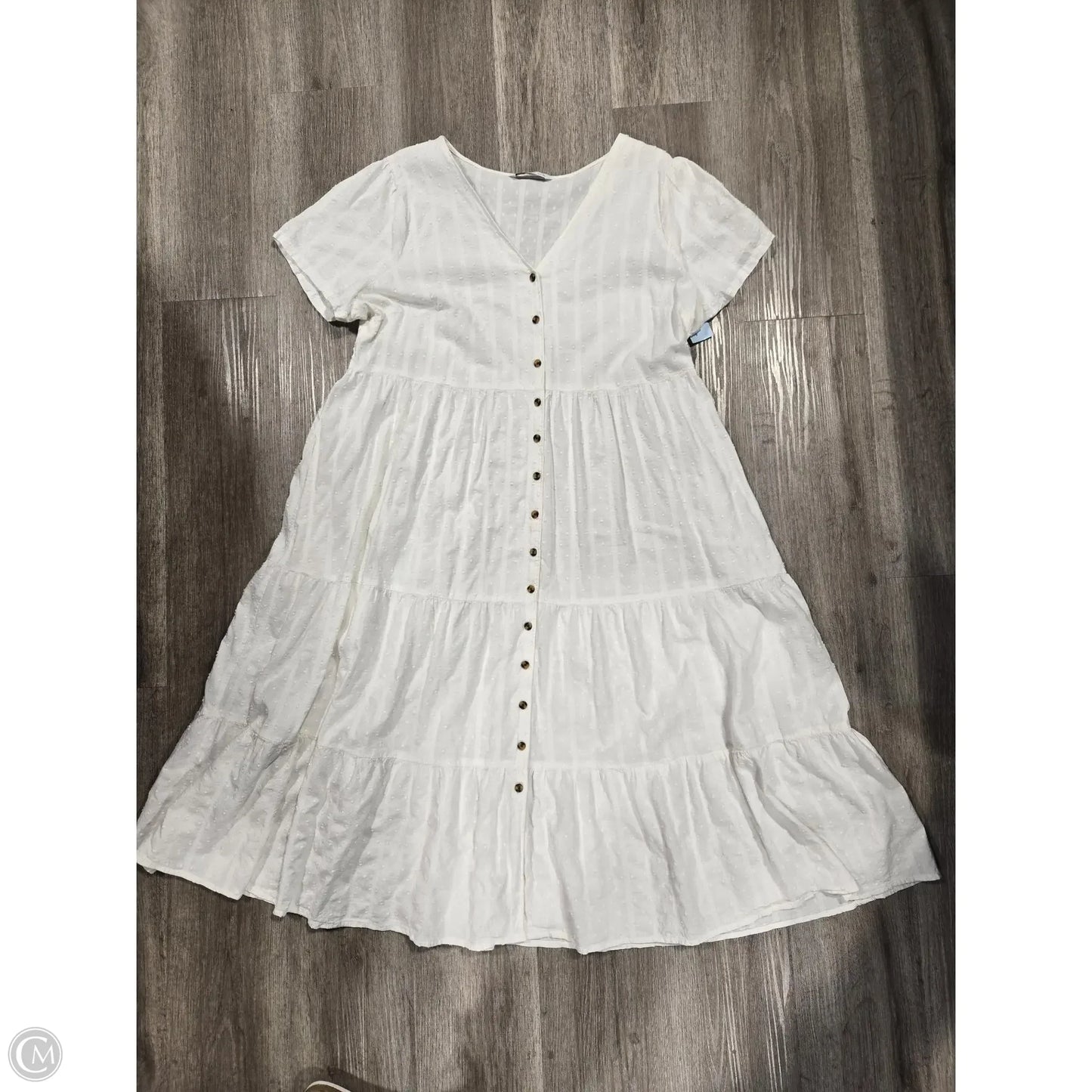 Dress Casual Midi By Sonoma In White, Size: Xl