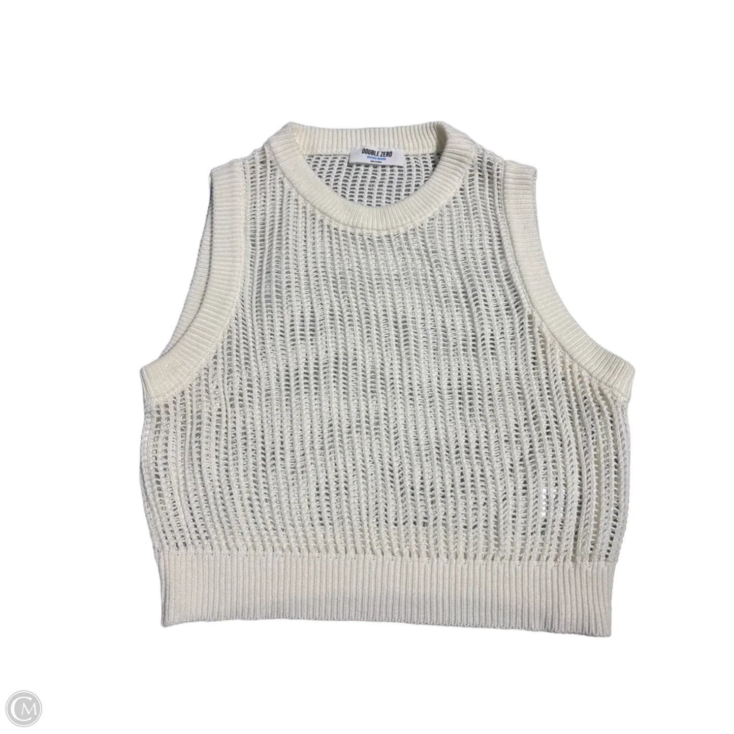 Top Sleeveless By Double Zero In Cream, Size: M