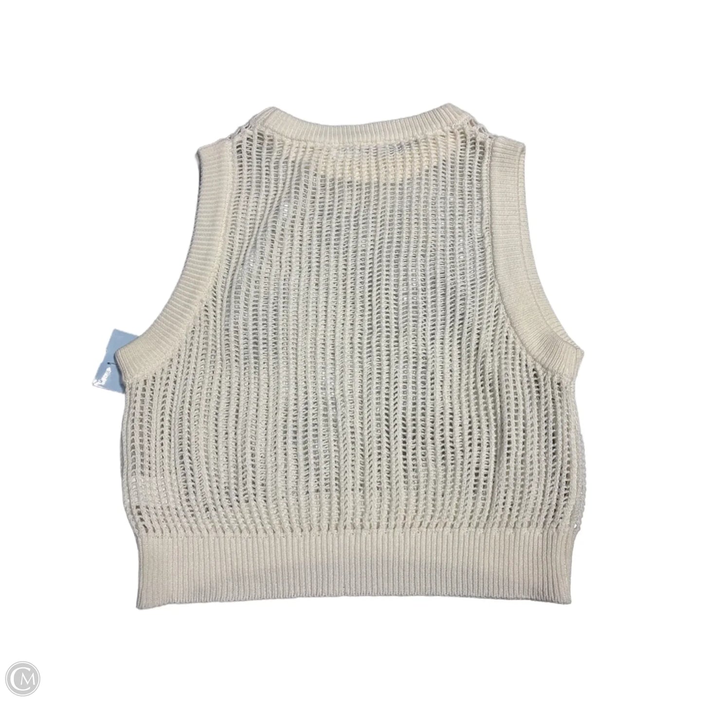 Top Sleeveless By Double Zero In Cream, Size: M
