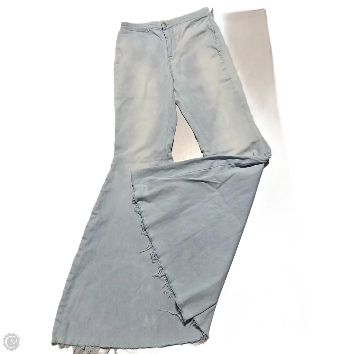 Jeans Flared By Free People In Blue Denim, Size: 10