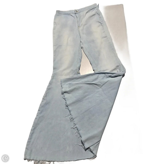 Jeans Flared By Free People In Blue Denim, Size: 10