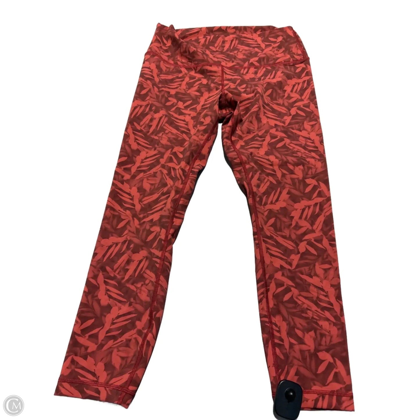 Athletic Leggings By Lululemon In Red, Size: 14