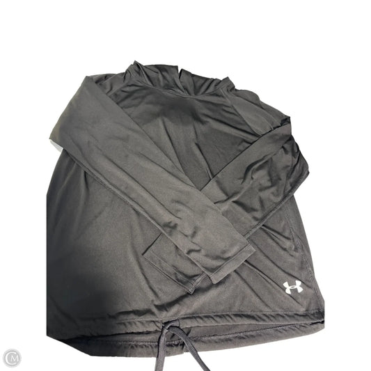 Athletic Top Long Sleeve Hoodie By Under Armour In Black, Size: Xl