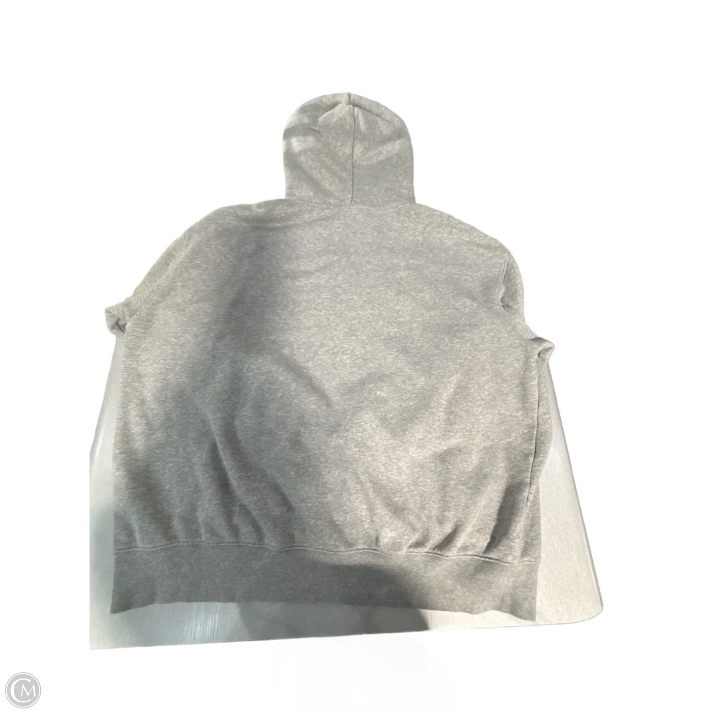 Athletic Sweatshirt Hoodie By Nike In Grey, Size: Xl