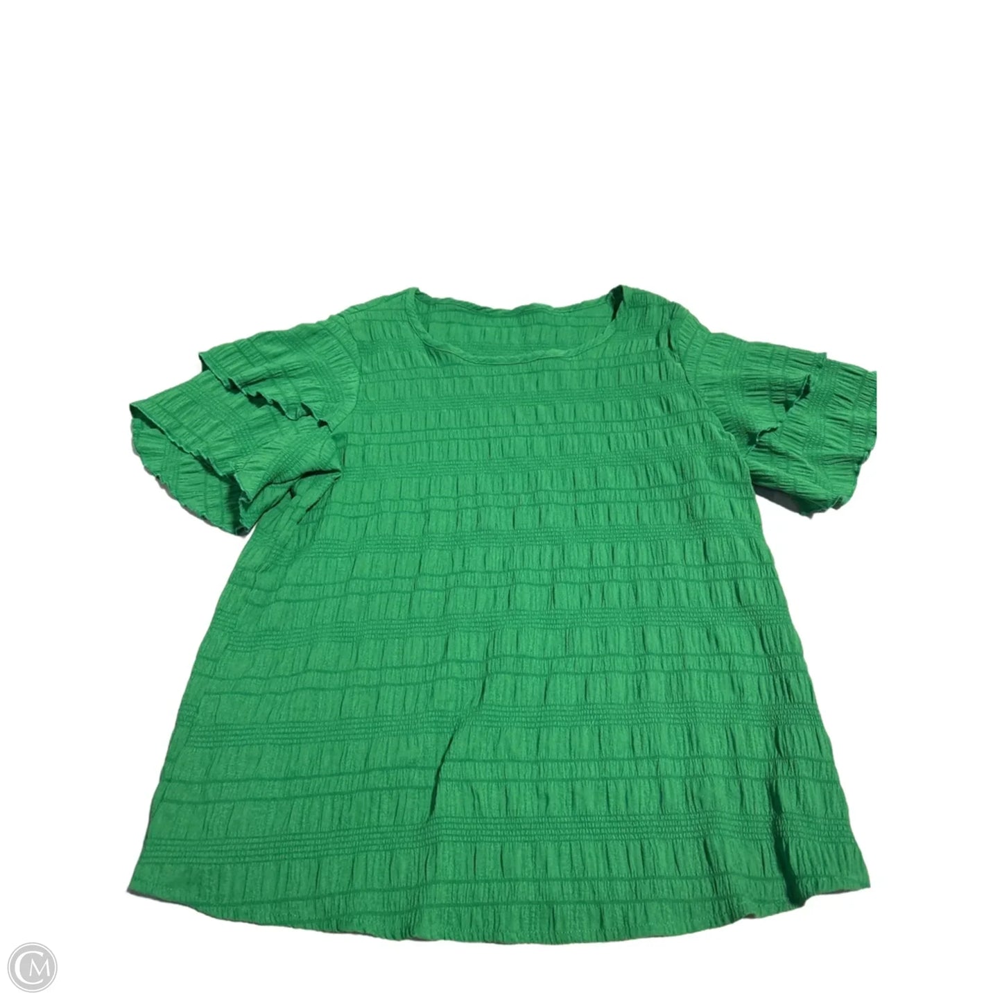Top Short Sleeve By Cmc In Green, Size: S