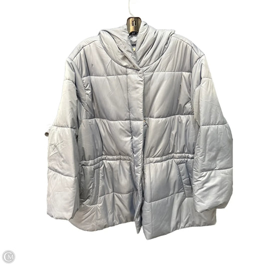 Coat Puffer & Quilted By Ava & Viv In Blue, Size: 3x