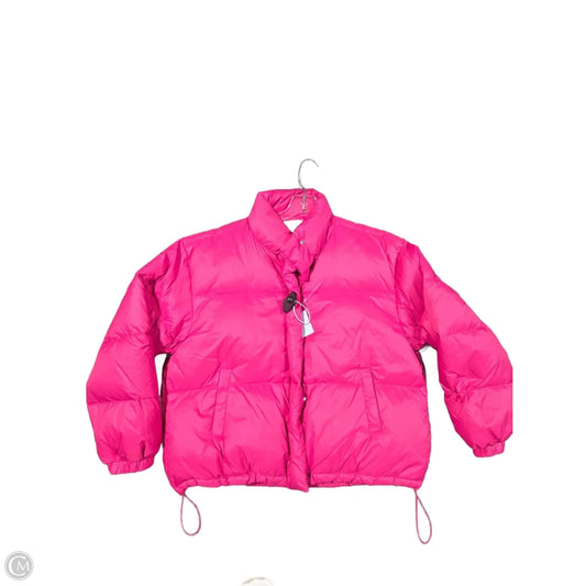 Coat Puffer & Quilted By Karen Kane In Pink, Size: M