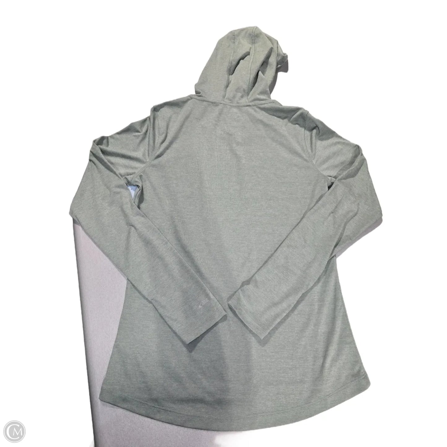 Athletic Top Long Sleeve Hoodie By Eddie Bauer In Green, Size: M