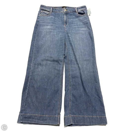 Jeans Wide Leg By Talbots In Blue Denim, Size: 16