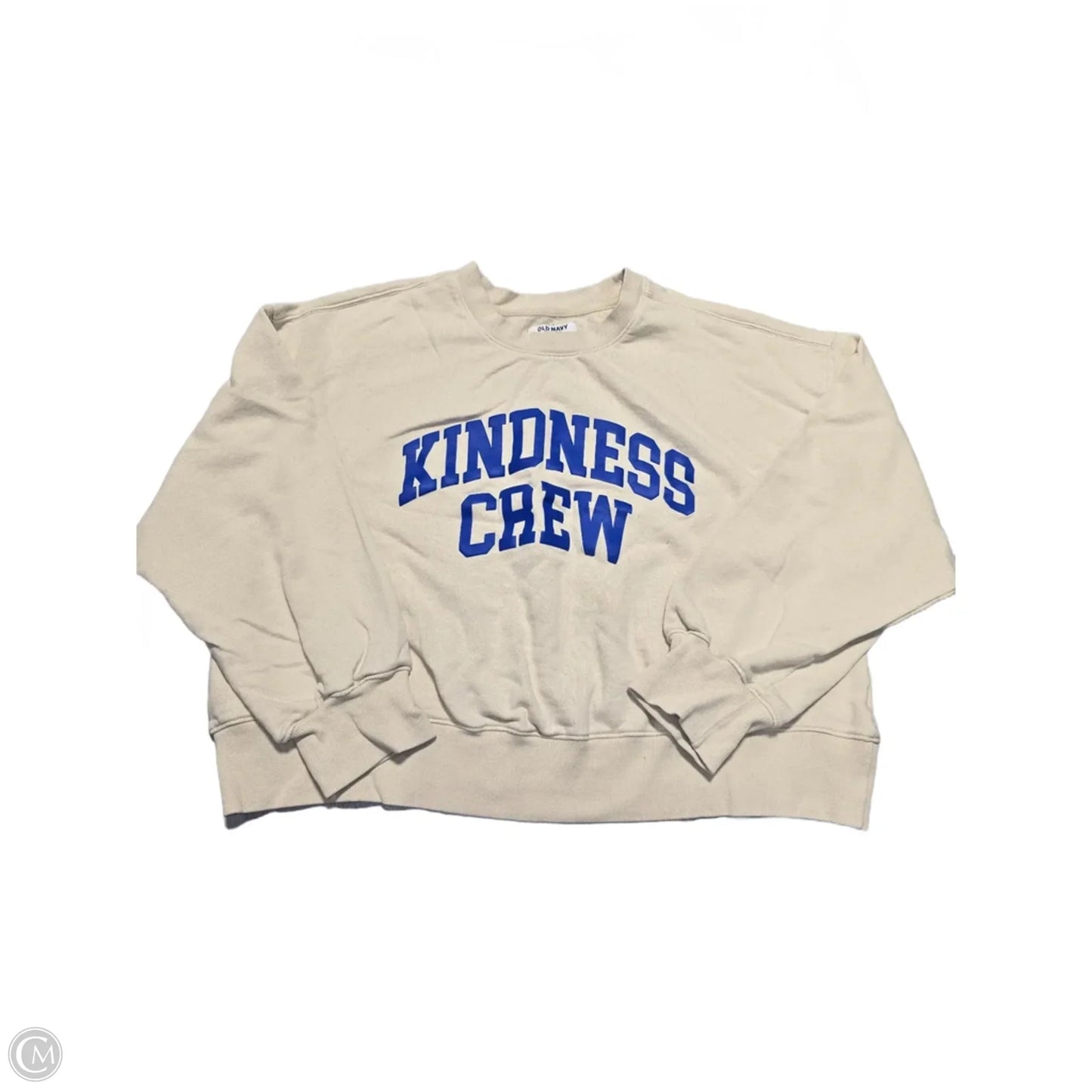 Top Long Sleeve By Old Navy In Cream, Size: Xl