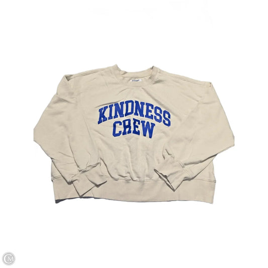 Top Long Sleeve By Old Navy In Cream, Size: Xl