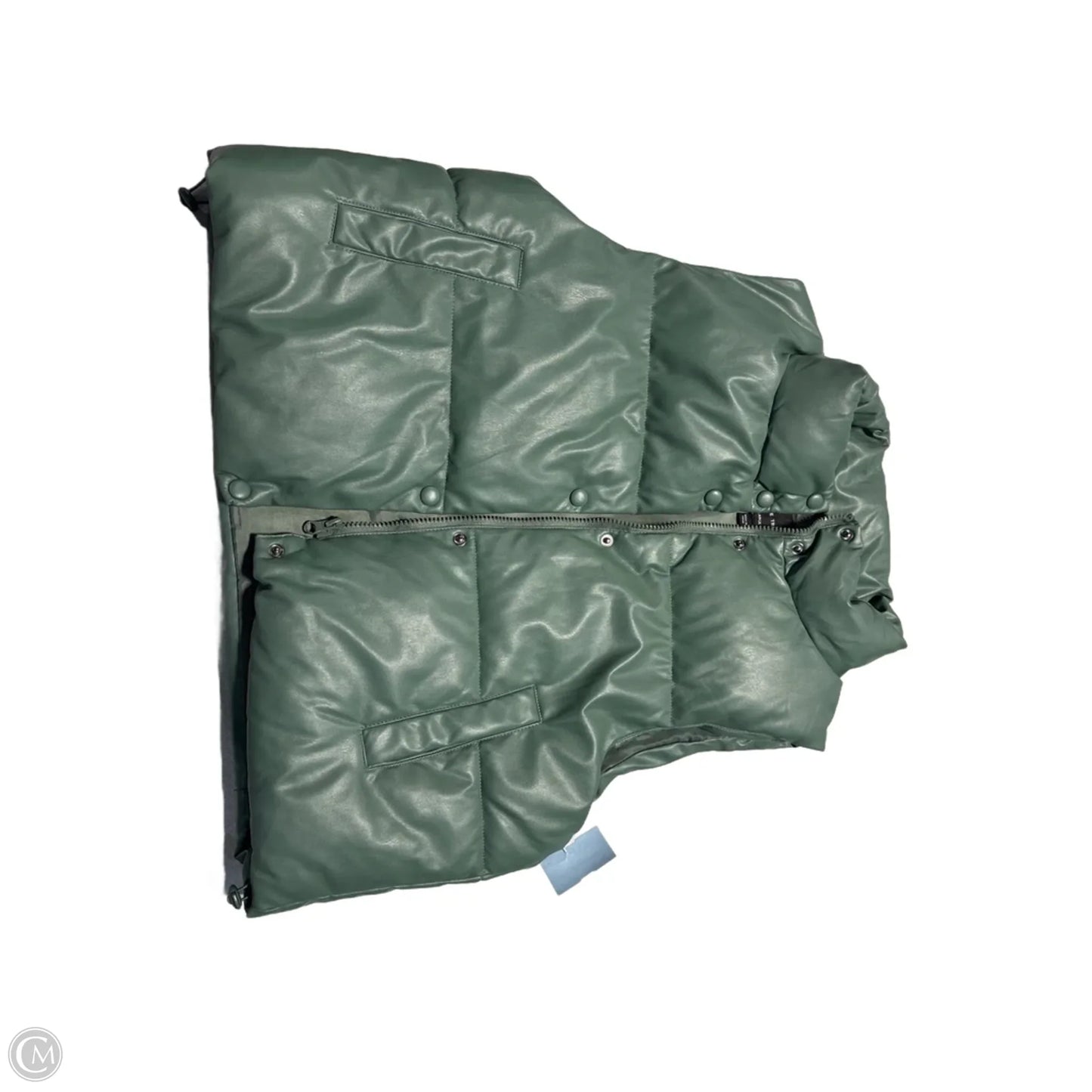 Vest Puffer & Quilted By Love Tree In Green, Size: L