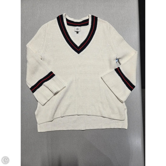 Sweater By Cabi In White, Size: S