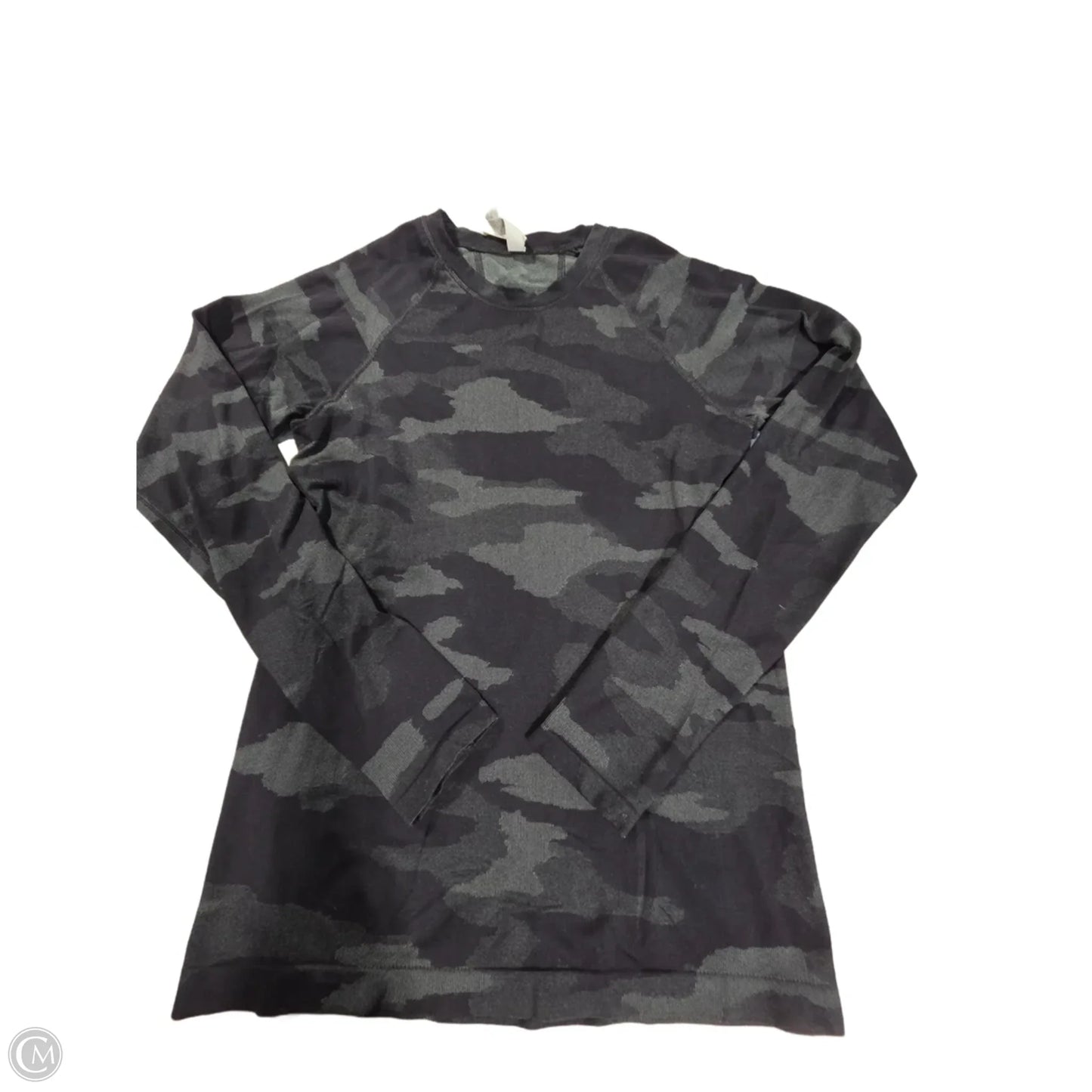 Athletic Top Long Sleeve Collar By Athleta In Black, Size: S