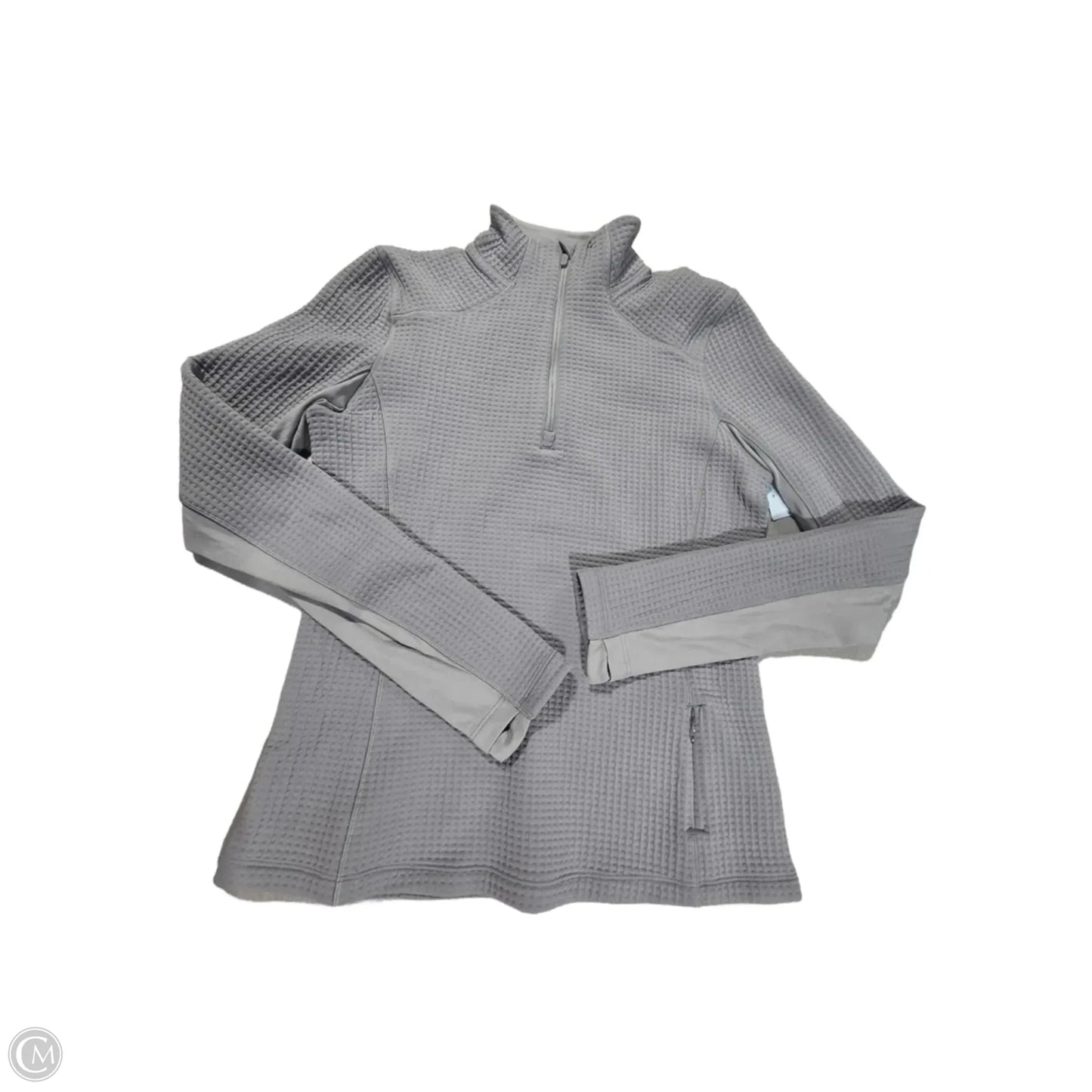 Athletic Jacket By Lululemon In Grey, Size: 4