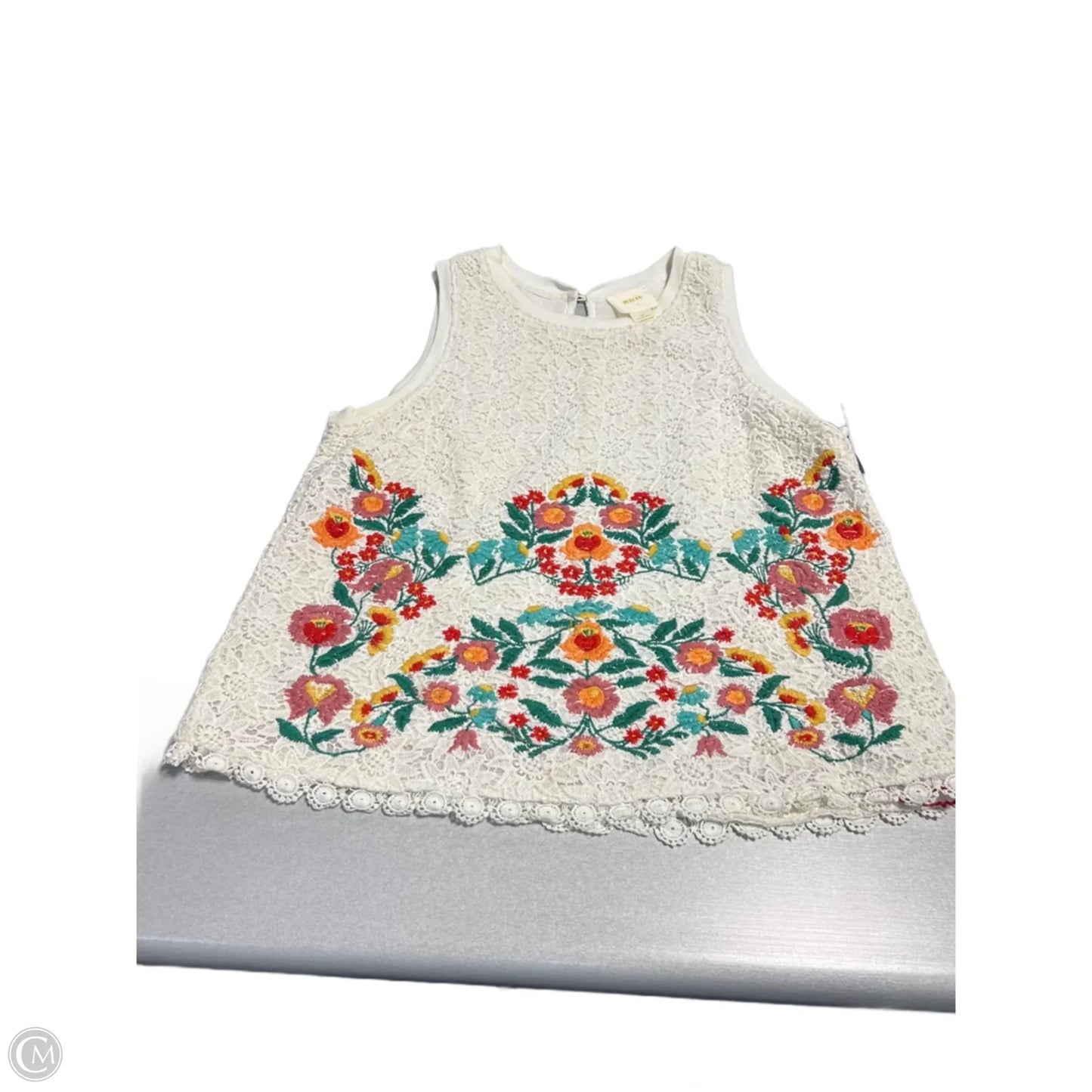 Tank Top By Anthropologie In White, Size: M