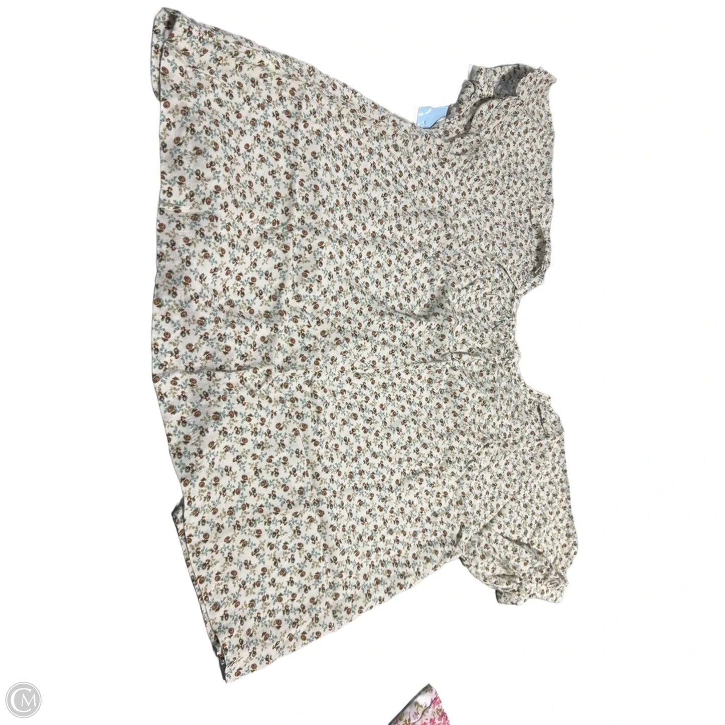 Blouse Short Sleeve By Karen Kane In Floral Print, Size: 1x