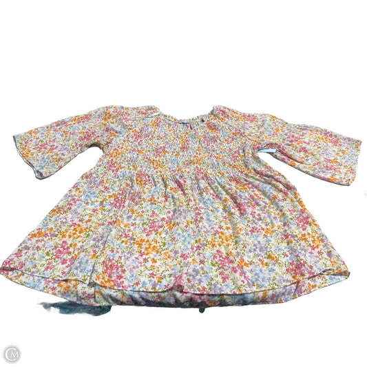Top 3/4 Sleeve By Cmc In Floral Print, Size: 1x