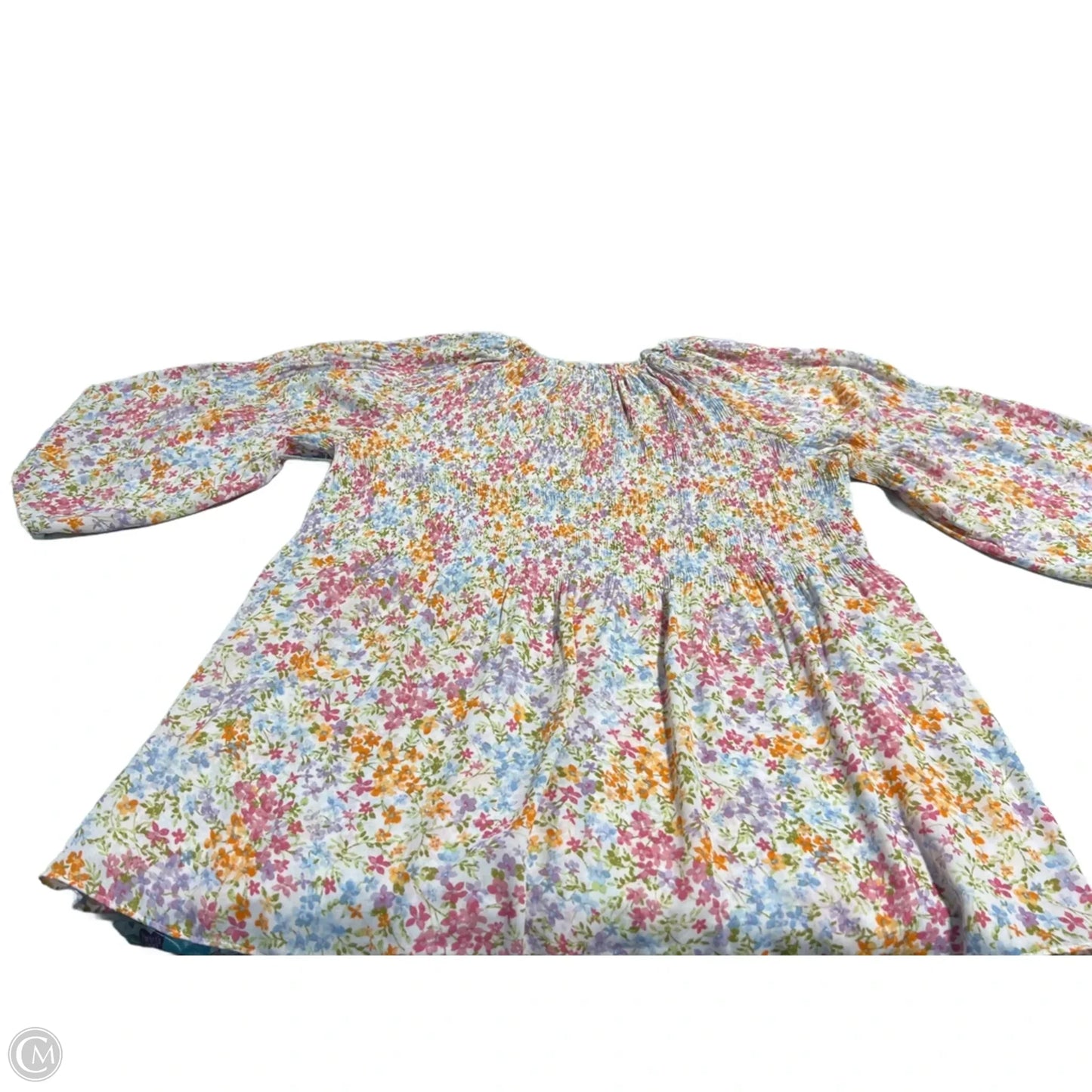 Top 3/4 Sleeve By Cmc In Floral Print, Size: 1x