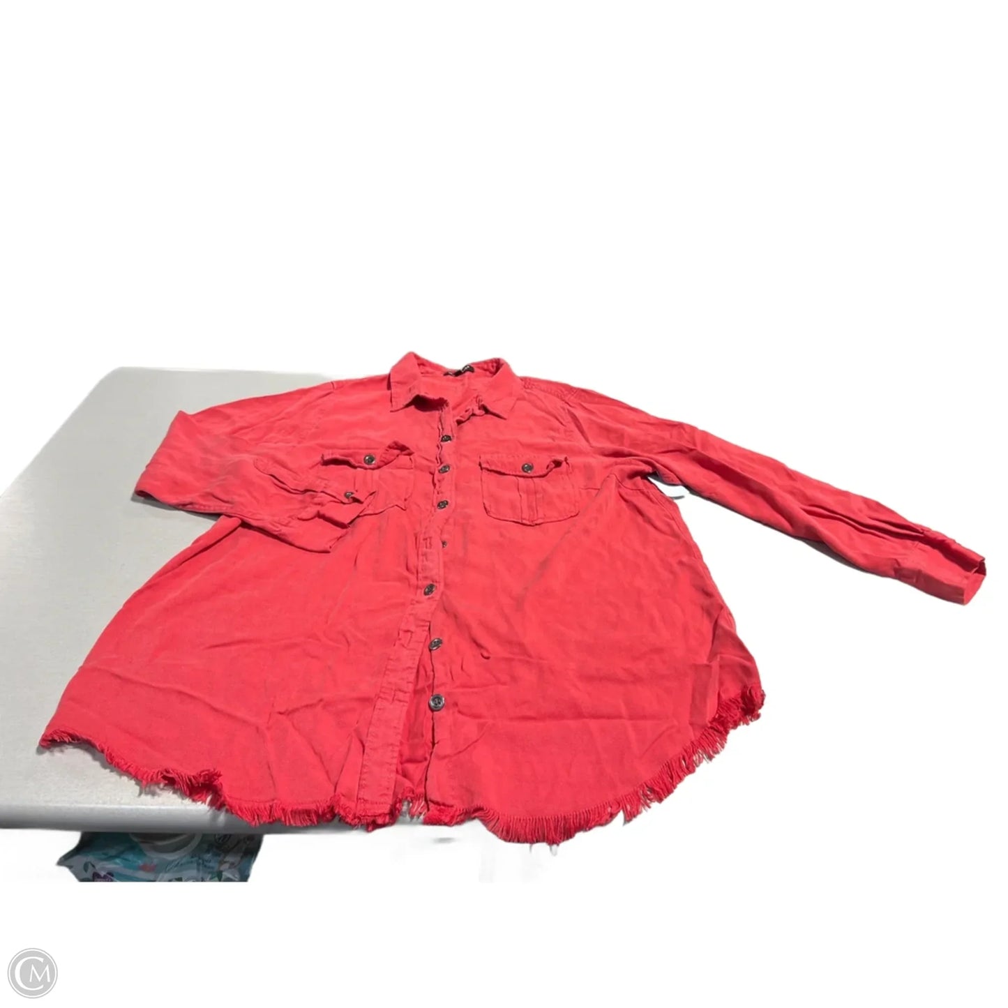 Top Long Sleeve By Velvet Heart In Red, Size: 1x