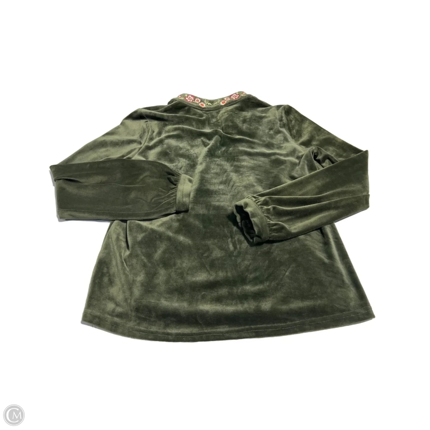 Top Long Sleeve By Thml In Green, Size: S