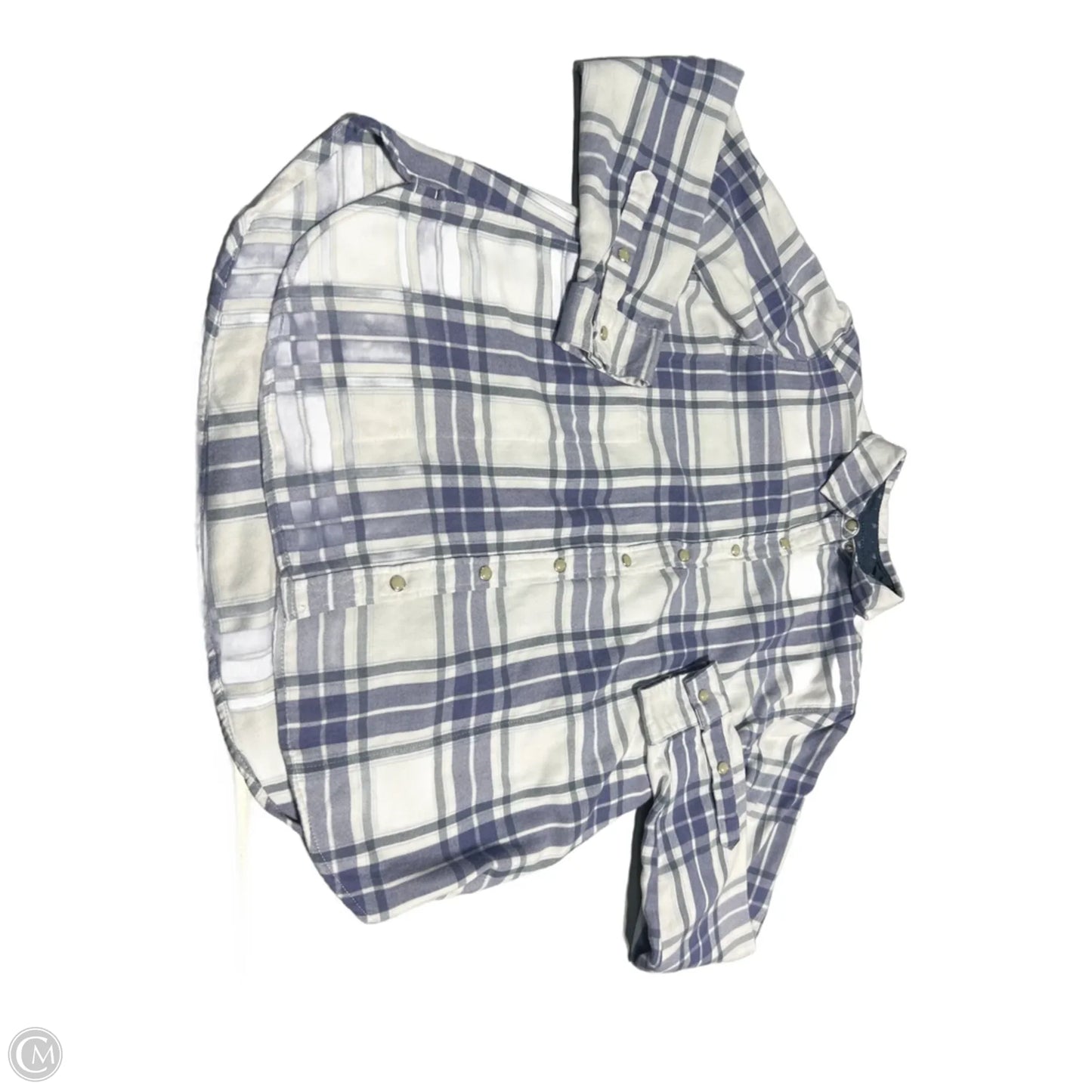 Top Long Sleeve By Jachs Girlfirend In Plaid Pattern, Size: S