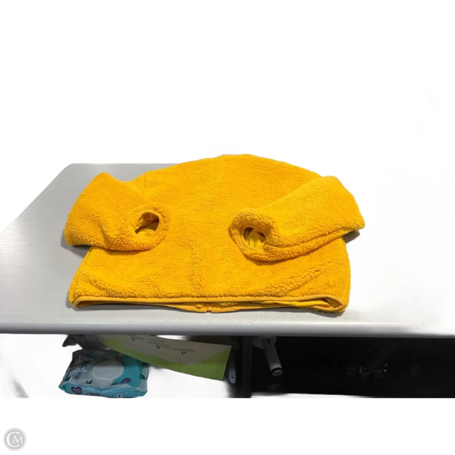 Coat Faux Fur & Sherpa By Double Zero In Yellow, Size: L